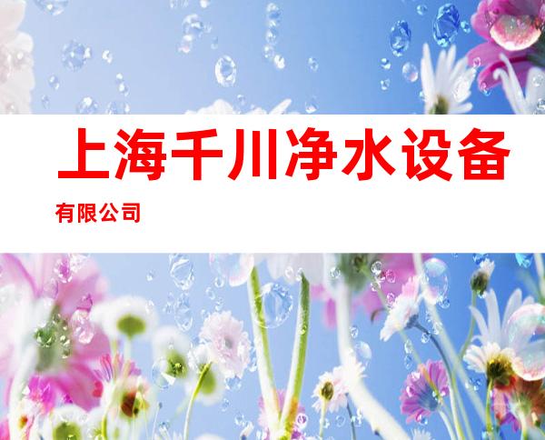 上海千川净水设备有限公司