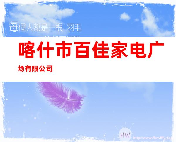 喀什市百佳家电广场有限公司