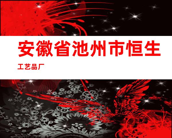 安徽省池州市恒生工艺品厂