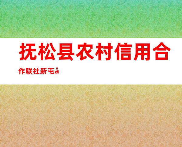 抚松县农村信用合作联社新屯子信用社