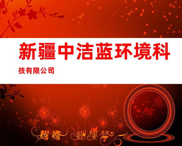 新疆中洁蓝环境科技有限公司